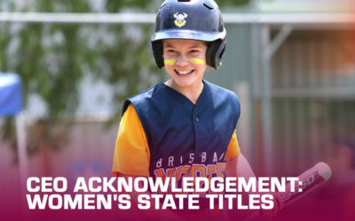 CEO Acknowledgement: Women’s State Titles