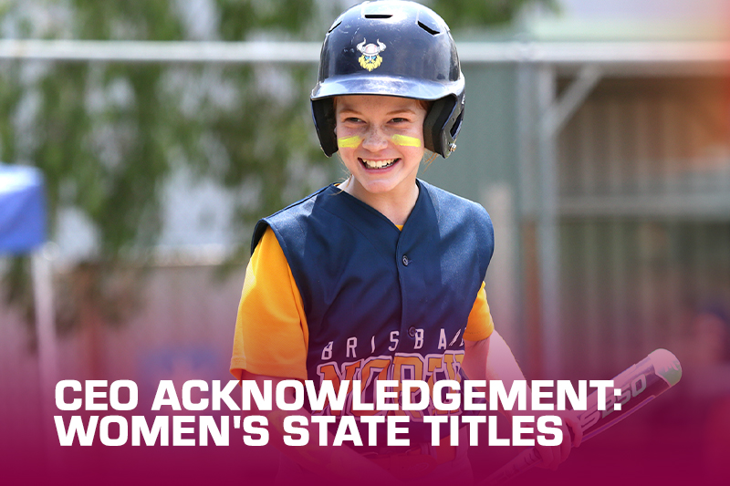 CEO Acknowledgement: Women’s State Titles