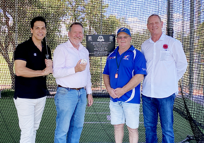 IPSWICH MUSKETEERS OPEN NEW BATTING CAGE FACILITY.