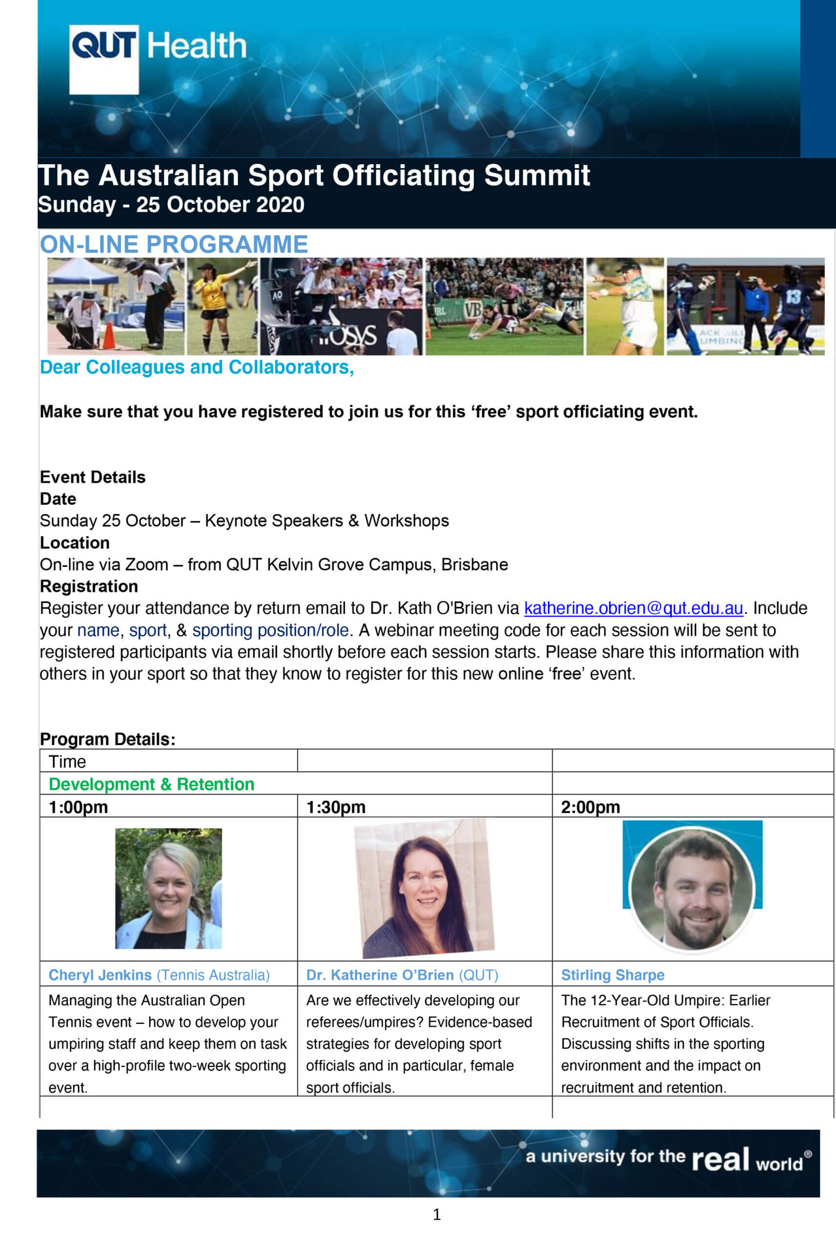 ASOS Program Flyer - The 2020 Australian Sport Officiating ONLINE Summit-1