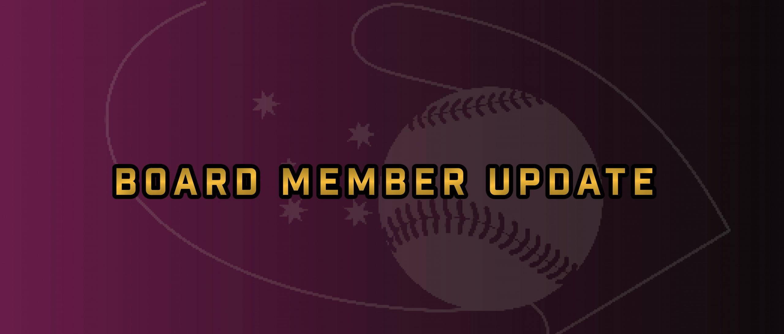 Board Member Update Baseball Queensland