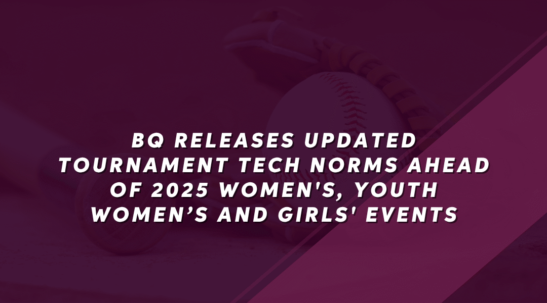 Baseball Queensland Releases Tech Norms for 2025 Women and Youth Championships