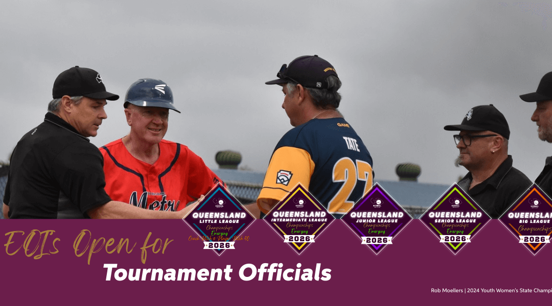 Tournament Officials Expressions of interest now Open